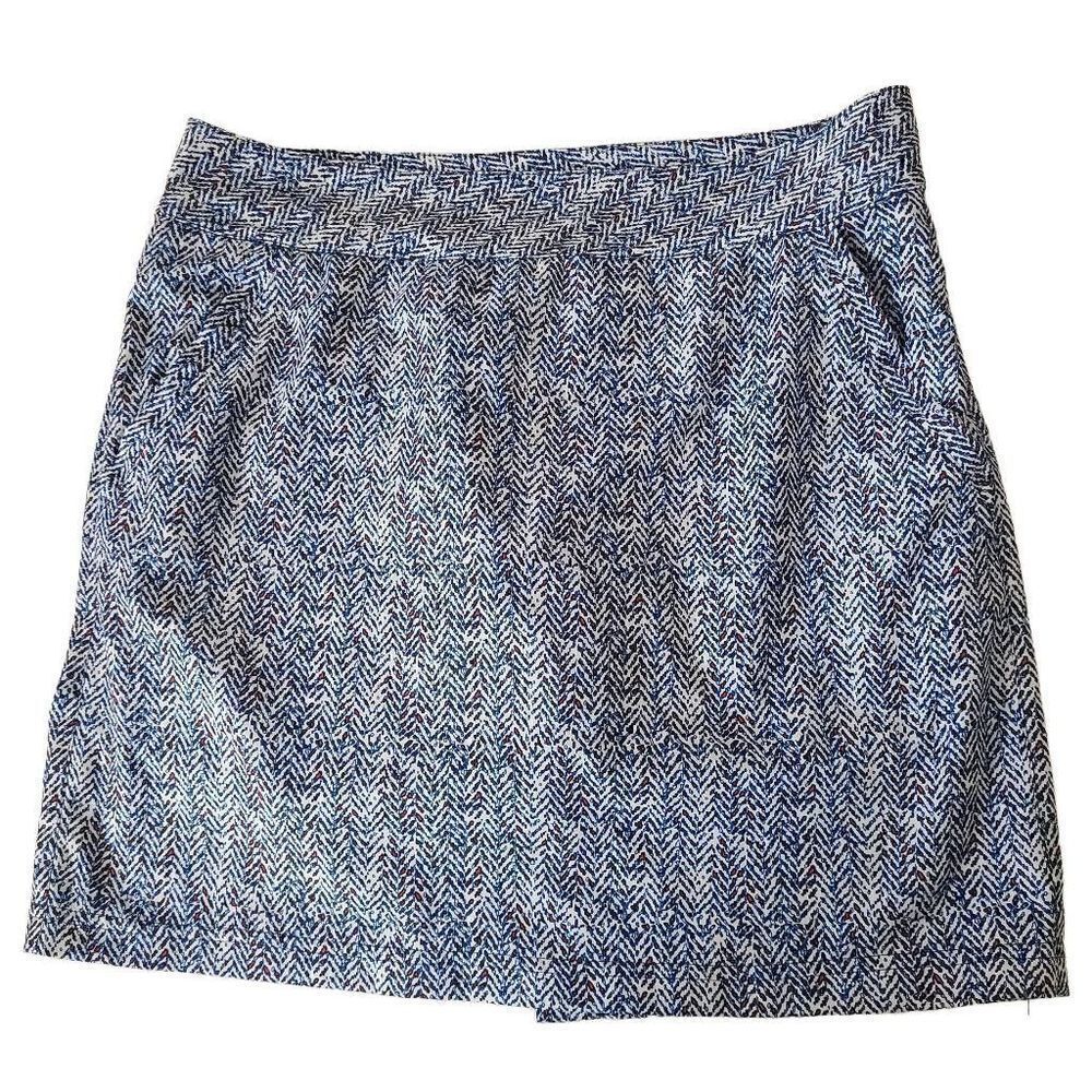 Chase 54 Womens Blue Print Golf Athletic Skort 6